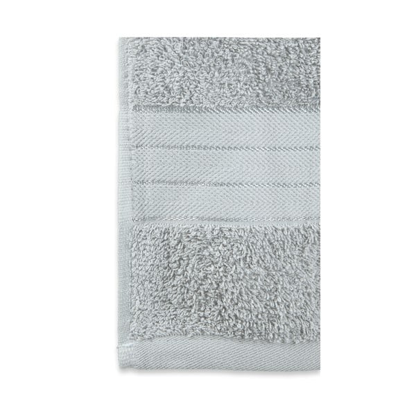 Helehallid puuvillased froteerätikud 4 tk komplektis 50x100 cm – Good Morning-image-2