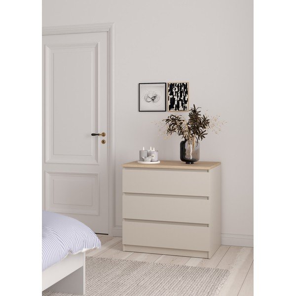 Kreemikas kummut 77x76x50 cm Naia - Tvilum-image-1