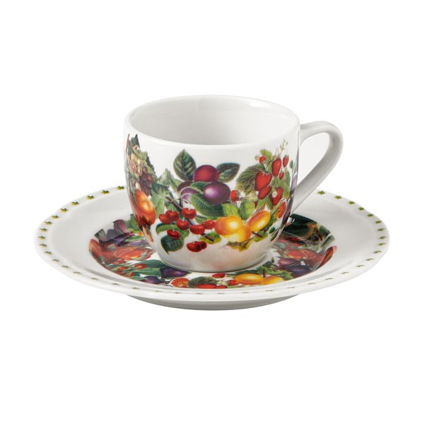 4 portselanist tasside ja taldrikutega komplekt Le Primizie - Brandani-image-1