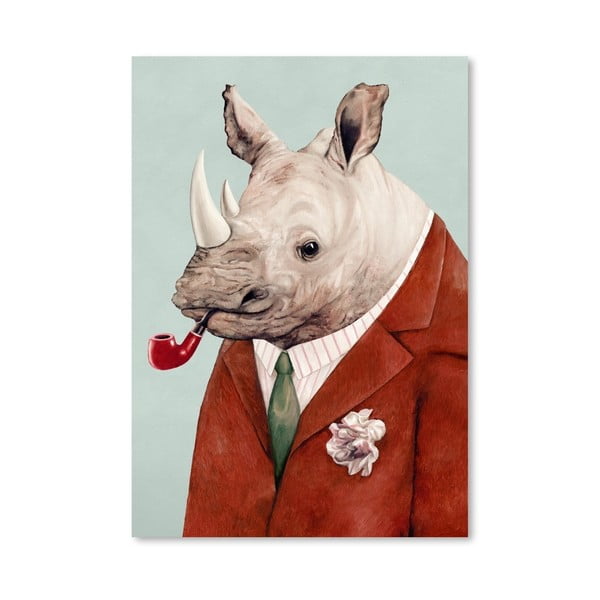 Plakát Rhino, 30x42 cm