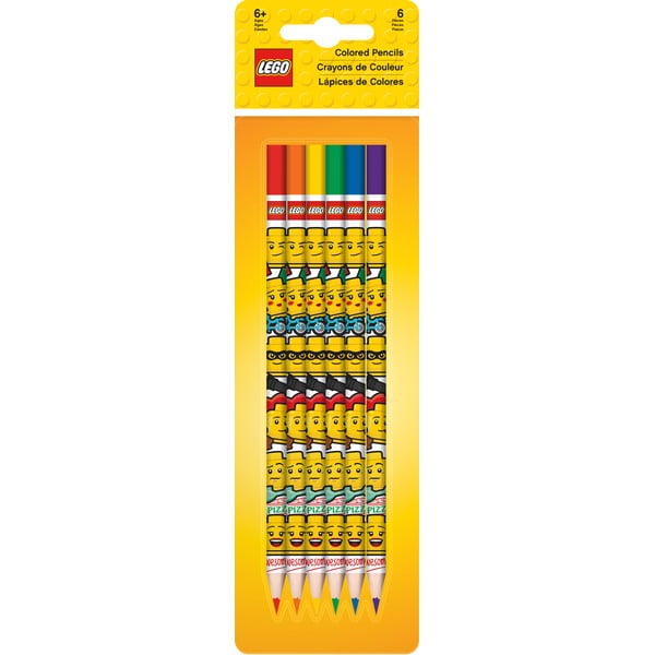 6 värvipliiatsi komplekt Iconic - LEGO®