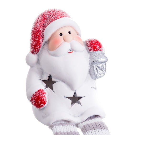 Punase ja valge valguse kaunistus jõulumotiiviga Santa Claus - Casa Selección-image-1