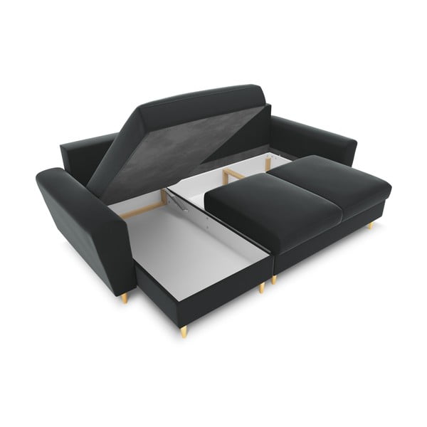 Tumehall sametist panipaigaga nurgadiivanvoodi Kyoto - Cosmopolitan Design-image-2