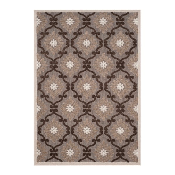 Hnědý koberec vhodný do exteriéru Safavieh Newburry, 160 x 99 cm