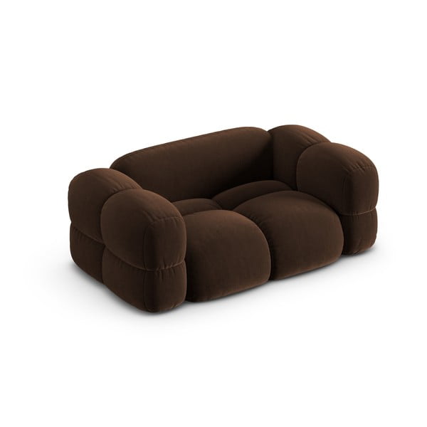  Tumepruun sametist diivan 180 cm Loretto – Cosmopolitan Design-image-3