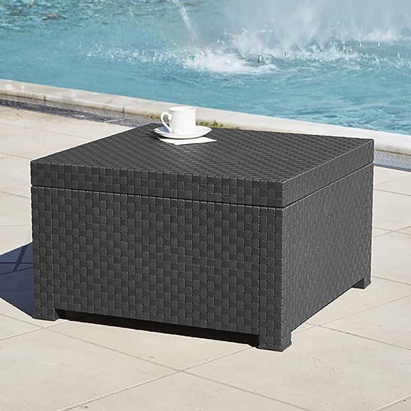 Kunstlikust rotangist aia küljelaud 56x56 cm - Juinsa-image-1