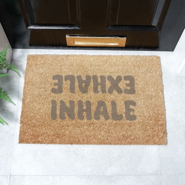 Kookoskiududest uksematt 60x90 cm Inhale Exhale - Artsy Doormats-image-2