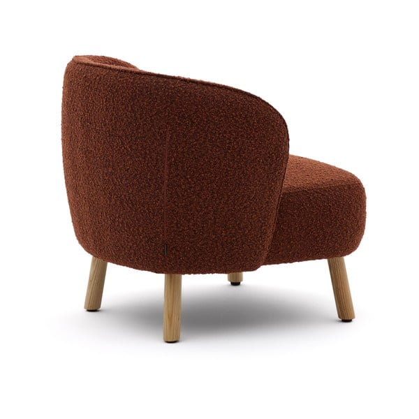 Terrakottapunane bukleekangast tugitool Ulit - Kave Home-image-4