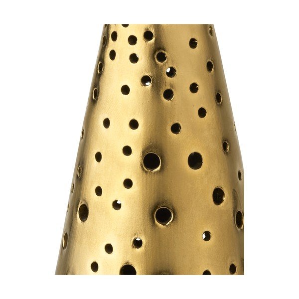 Kuldne portselanist küünlajalg, kõrgus 25,5 cm. Nobili - Kähler Design-image-1