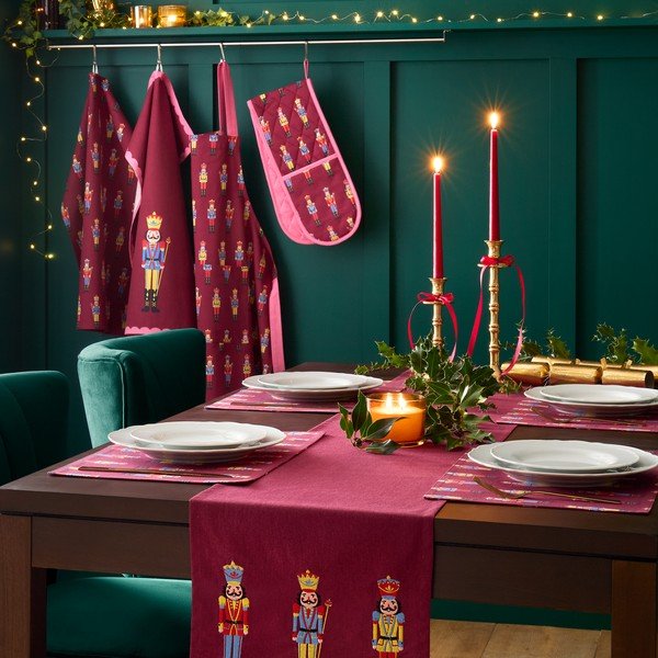 Puuvillased köögirätikud jõulumotiiviga 4 tk komplektis 70x50 cm Christmas Nutcracker - Catherine Lansfield-image-2
