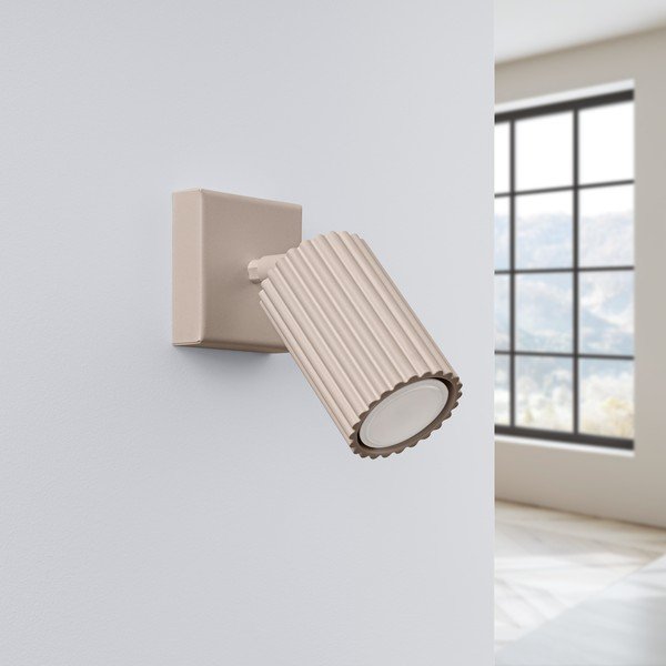 Hallikaspruun metallist kohtvalgusti 8x16 cm Gleam - Sollux-image-2