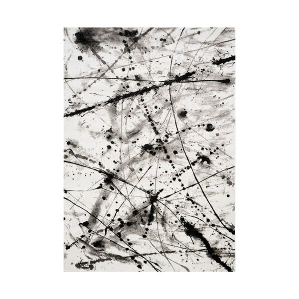 Černo-bílý koberec Webtappeti Manhattan Soho, 160 x 230 cm