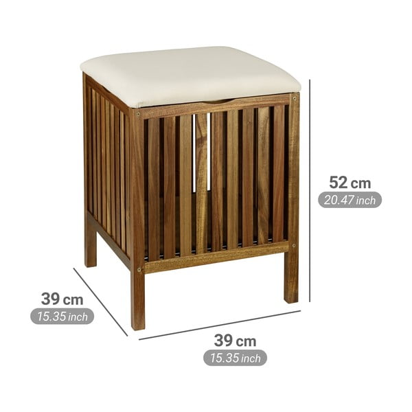 Puidust pesukorv 38 l Fondi - Wenko-image-4