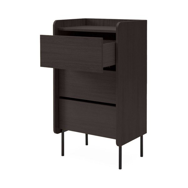 Must tammedekooriga kõrge kummut 60x108,5 cm Wrap – Bonami Selection-image-3