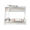 Valge männipuidust laste narivoodi koos panipaigaga 140x200/90x200 cm SCOTT – Vipack
