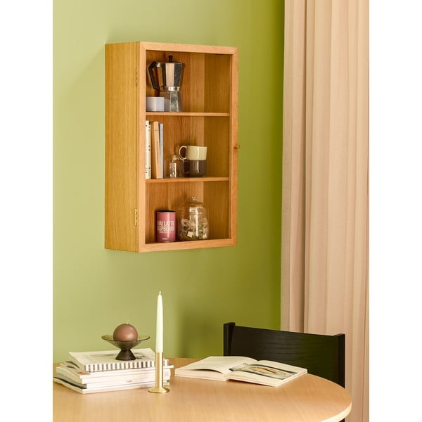 Rippuv riiul tammepuidust naturaalses värvitoonis 50x80 cm Panorama - Hübsch-image-3