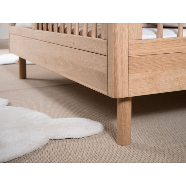 Tammepuidust võrevoodi 70x140 cm Forrest - Vipack-image-3