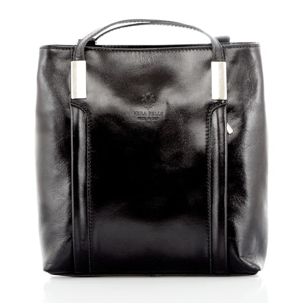 Černá kožená kabelka / batoh Glorious Black Zara