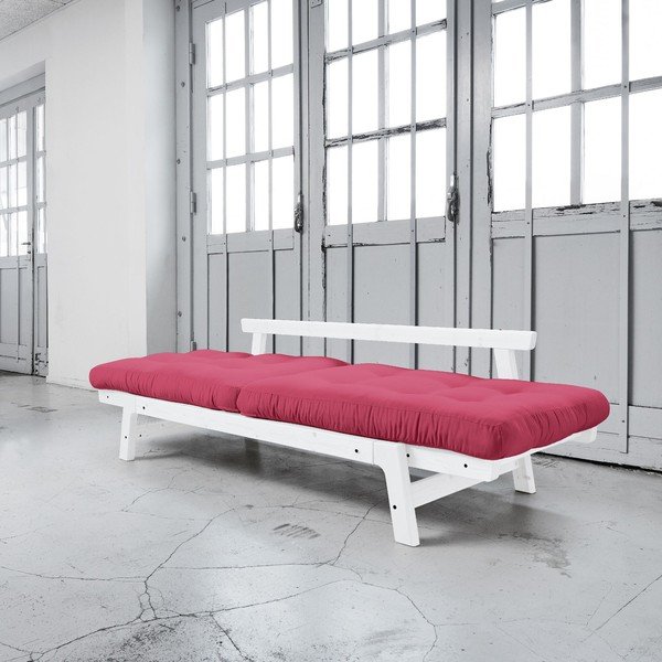 Rozkládací pohovka Karup Step White/Magenta-image-3