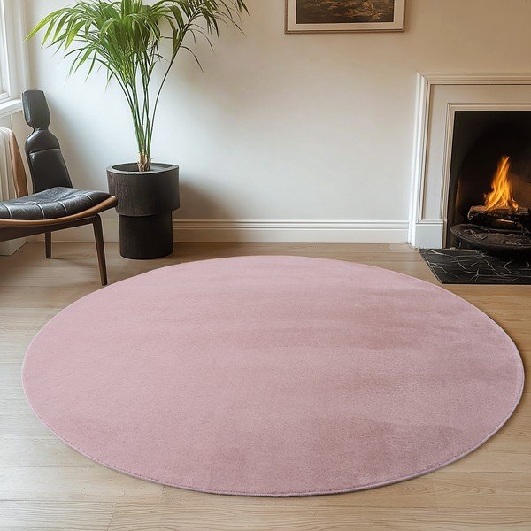 Heleroosa pestav ümmargune vaip ø 160 cm Joy - Ayyildiz Carpets-image-1