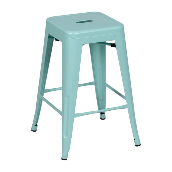 Türkiissinised metallist baaritoolid 2 tk komplektis (istme kõrgus 61 cm) - Ixia