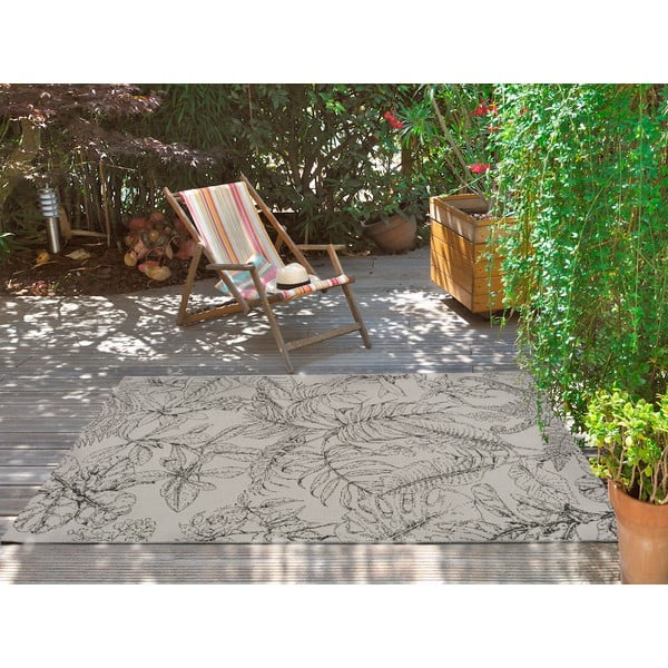 Kreemjas välivaip Leaf, 135 x 190 cm Tokio - Universal-image-1