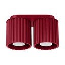 Burgundiapunane metallist prožektor 10x21 cm Zora - Sollux