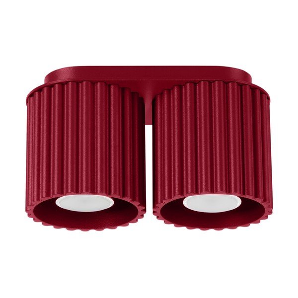 Burgundiapunane metallist prožektor 10x21 cm Zora - Sollux