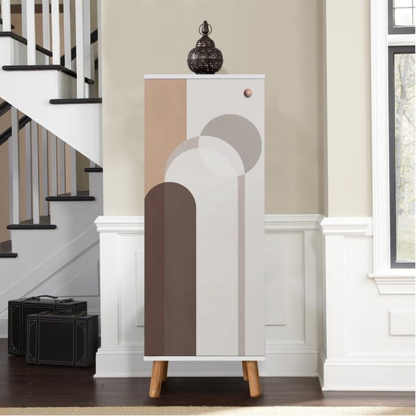 Valge kapp 50x135 cm Vegas - Kalune Design-image-4