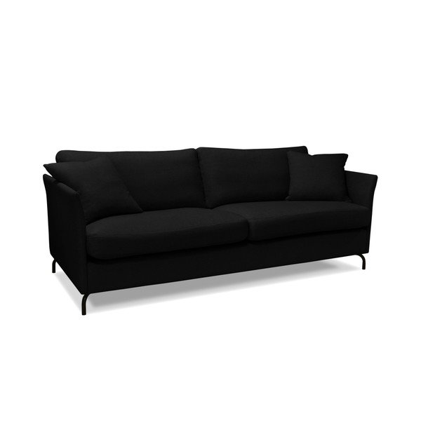 Černá trojmístná pohovka Windsor  & Co. Sofas Saturne-image-2