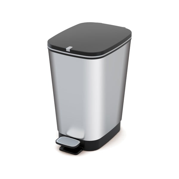 Hõbedane plastikust prügikast 35 l Chic Bin - KIS