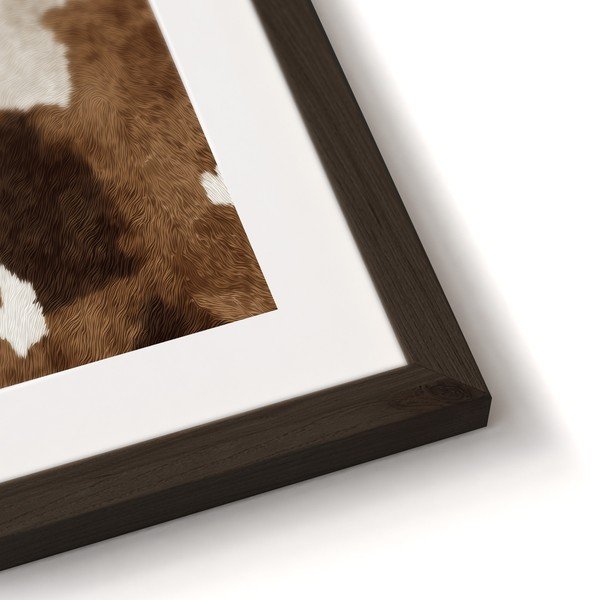 Trükitud pilt raamiga 30x40 cm Cowhide - Styler-image-4