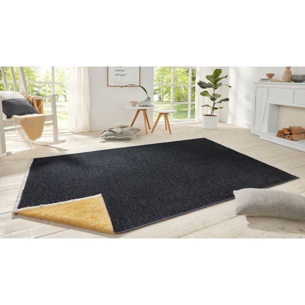Must ja kollane kahepoolne vaip , 200 x 290 cm Duo - Hanse Home-image-1
