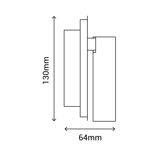 Valge seinalamp , pikkus 13 cm Milu - SULION-image-4