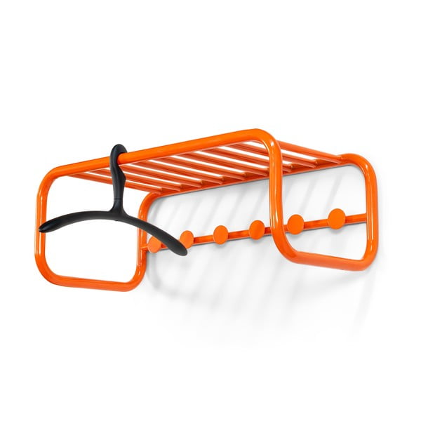 Oranž metallist seinanagi koos riiuliga Retro - Spinder Design-image-3