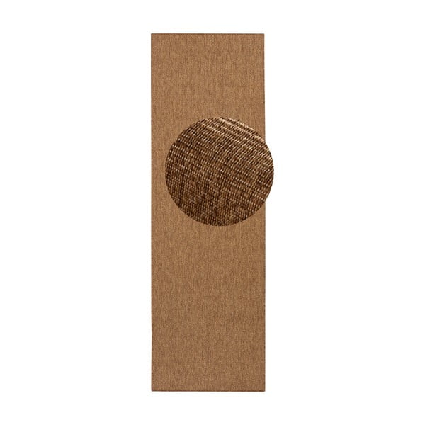 Pruun vaip, sobib ka õuekasutuseks, BT Carpet Sisal, 80 × 250 cm