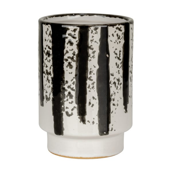 Must-valge keraamiline hambaharjatops Subiza - Wenko-image-3