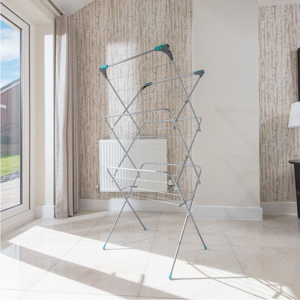 Kolmetasandiline hõbedane rõivakuivati - Addis-image-3