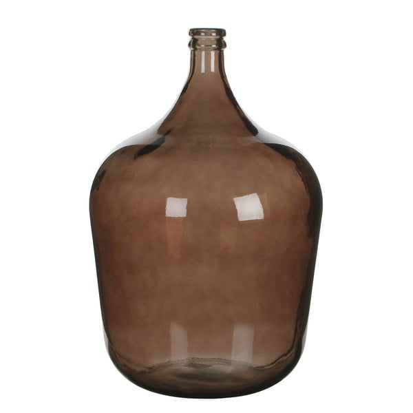 Hnědá skleněná váza Mica Diego, 56 x 40 cm