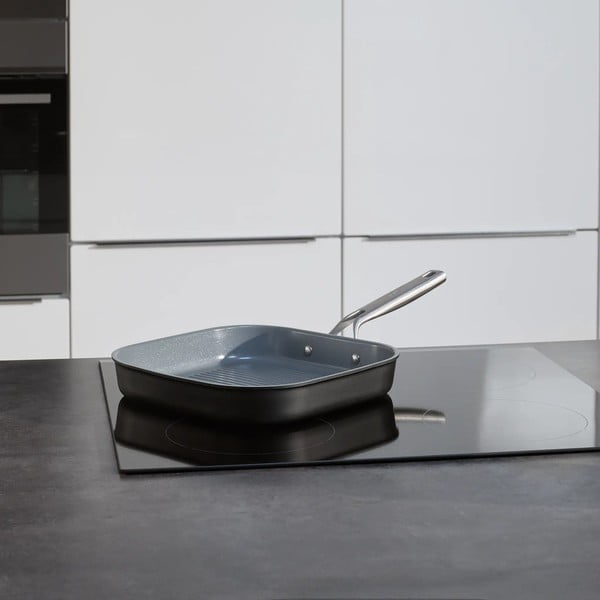 Alumiiniumist grillpann mittenakkuva pinnaga ø 28 cm Meda 3.0 - FABINI-image-1