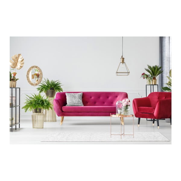 Růžová třímístná pohovka Mazzini Sofas Amelie-image-4