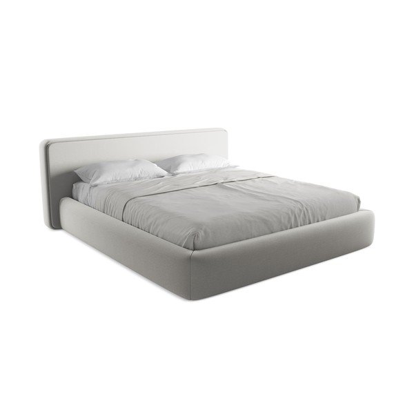 Helehall polsterdatud kaheinimesevoodi koos voodipõhja ja panipaigaga 180x200cm Kiana - Makamii-image-2