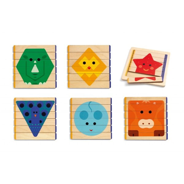Laste puidust puzzle Animale - Djeco