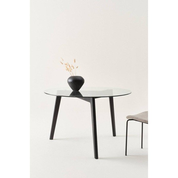 Ümmargune tammepuust söögilaud ø 120 cm Malevik - Jotex-image-1