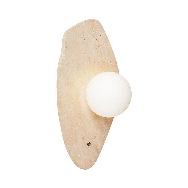 Beež kivist seinalamp ø 10 cm Hilde - Opviq lights-image-4