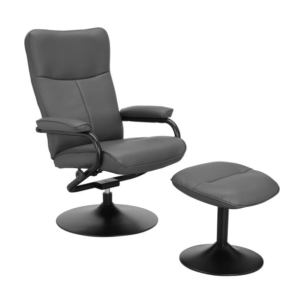 Hall kunstnahast lõõgastustool koos jalatoega Istad - Støraa