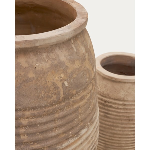 Terrakottast lillepotid 2 tk komplektis ø 54 cm Llonga - Kave Home-image-4