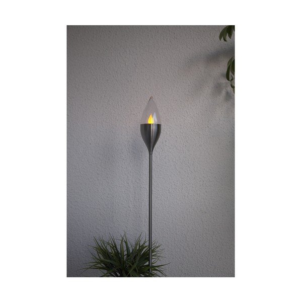 Roostevabast terasest päikesepaneeliga LED-valgusti väljas, kõrgus 115 cm Olympos - Star Trading-image-2