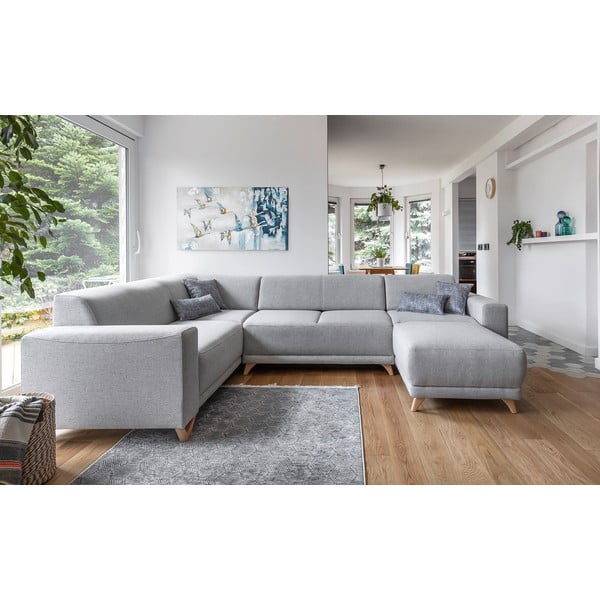 Helehall panipaigaga nurgadiivanvoodi (vasak nurk/"U" kujuline) Classy Sophie – Miuform-image-1