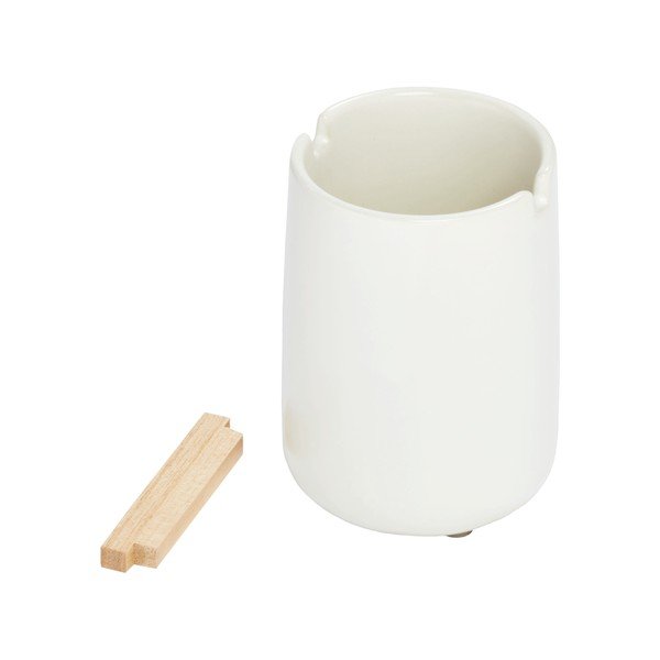 Valge keraamiline tass hambaharjade jaoks Eco Vanity - iDesign-image-4